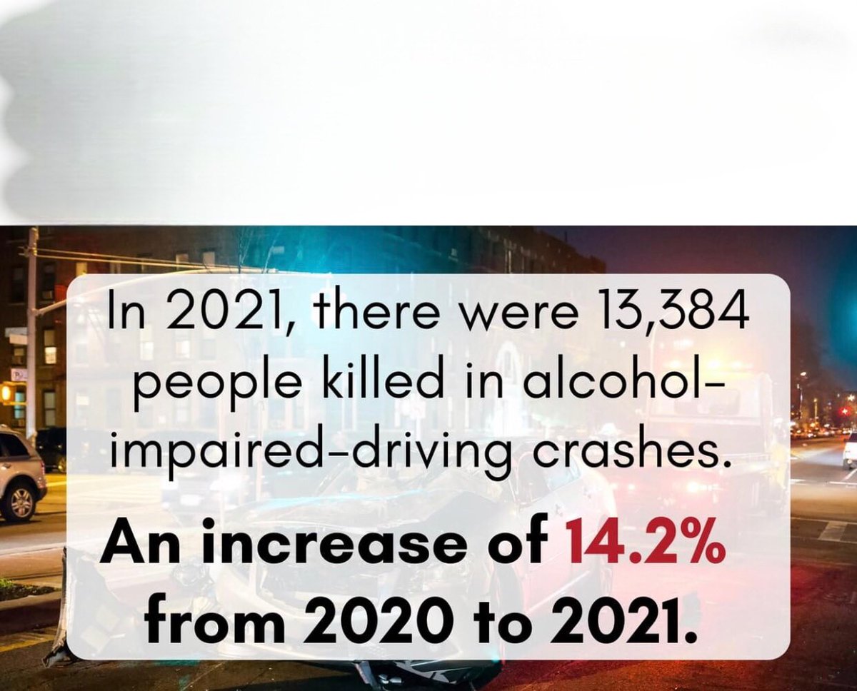 According to NHTSA, that is one alcohol-impaired-driving fatality every 39 minutes…#PleaseDriveSober #GetSAFE