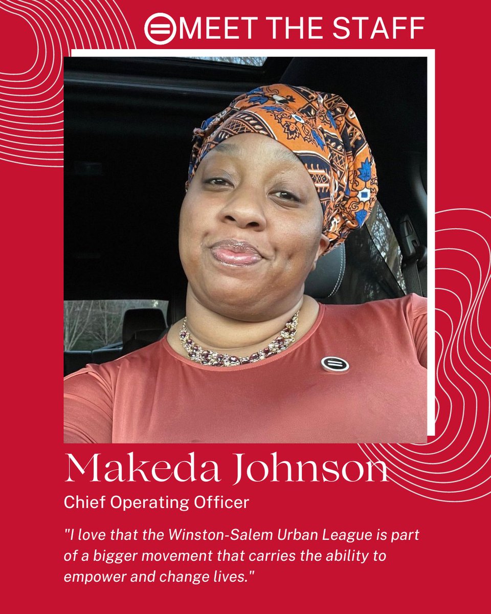 MEET THE STAFF - Get to know the Winston-Salem Urban League, one staff member at a time!

📌 Makeda Johnson, ED.S, is the Chief Operating Officer here at the Winston-Salem Urban League. 

#ConnectingTheDots #WinstonSalemUrbanLeague #UrbanLeague
