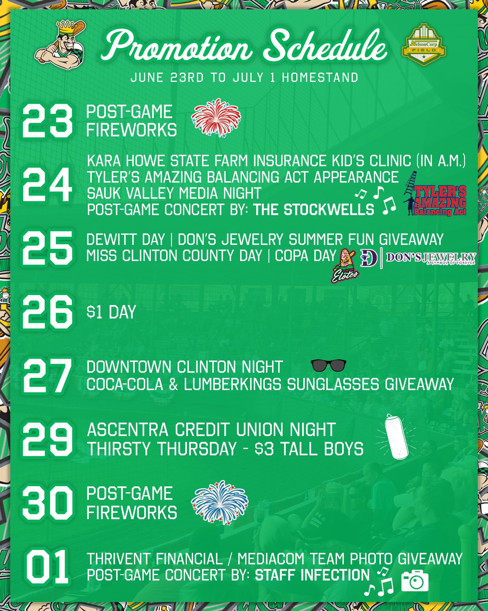 Clinton LumberKings on Twitter "HEY LUMBERKINGS FANS! 👋🏼 Check out all