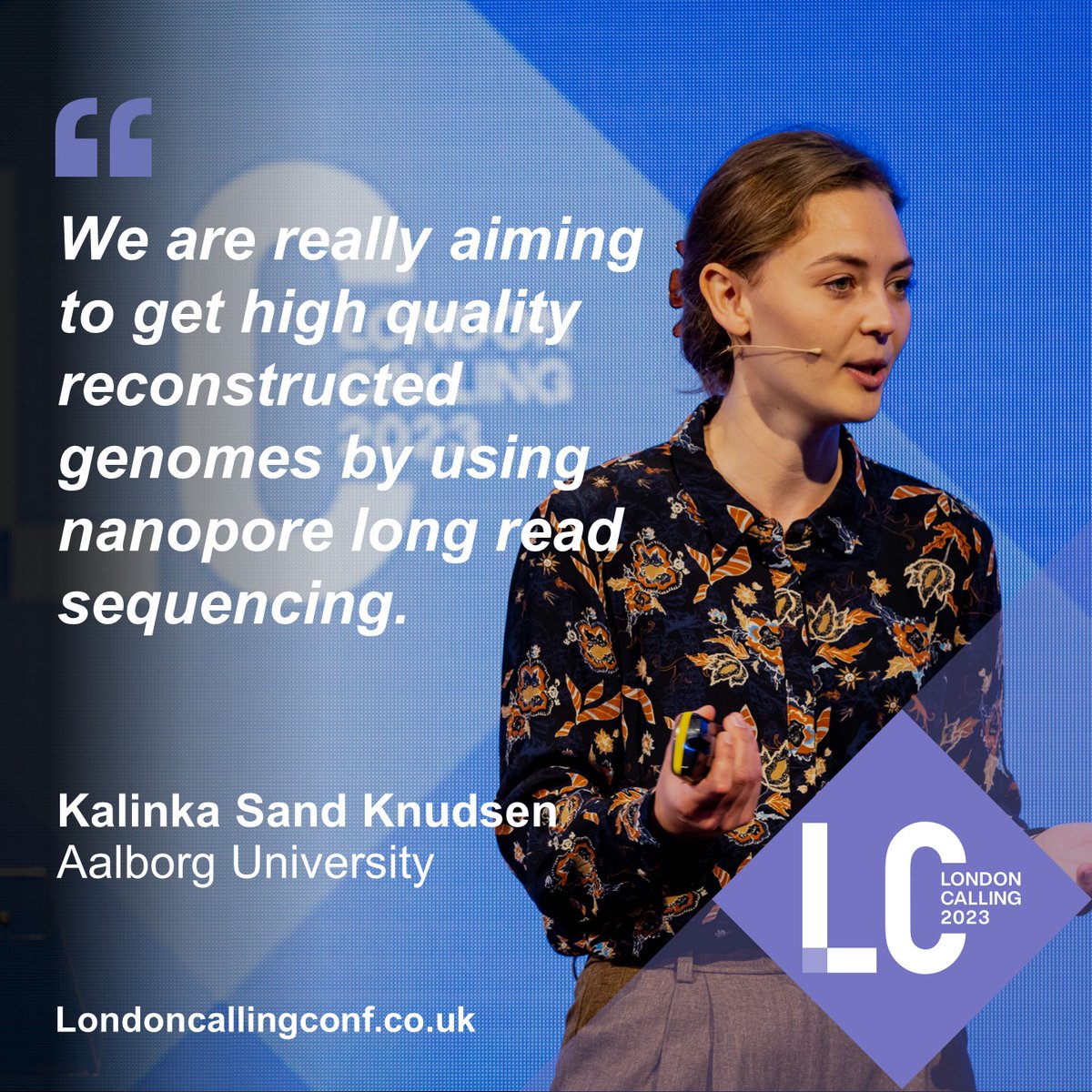 Spotlight winner <a href="/KnudsenKalinka/">Kalinka Sand Knudsen</a> explored the role of methanotrophs in mitigating emissions of methane gas at #nanoporeconf. In her talk, she discussed the importance of generating high-quality assemblies to uncover complex properties of methanotrophs: nanoporetech.com/resource-centr… 2/4
