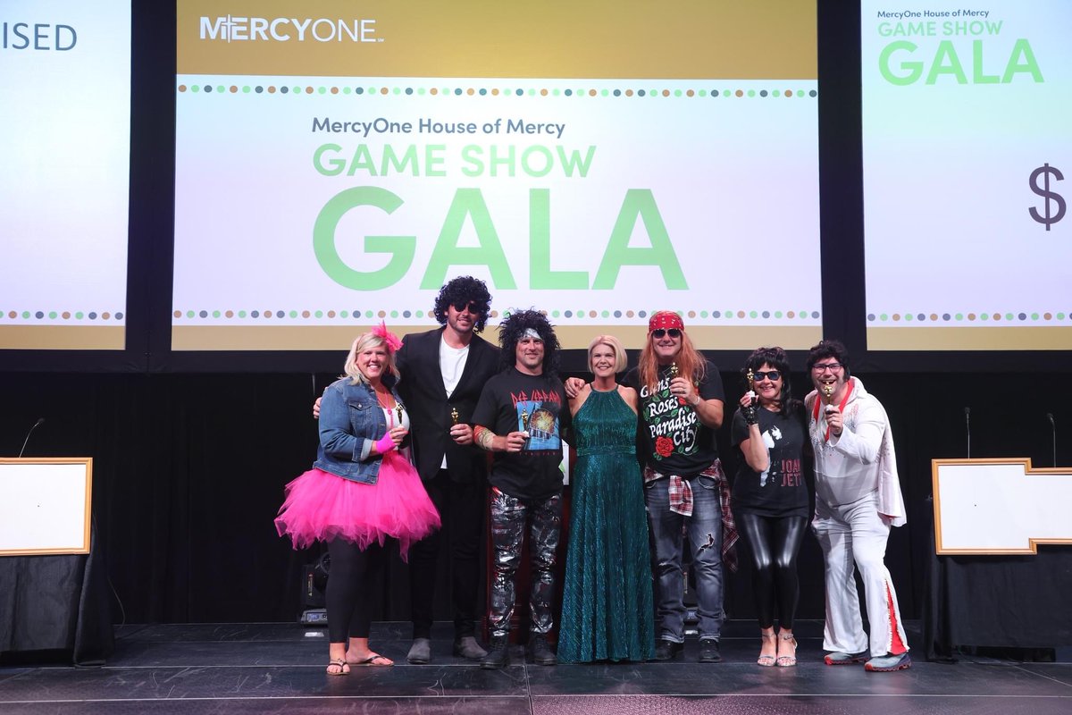 We are happy to announce we had a record-breaking year at the #2023GameShow, raising more than $525,000 in support of House of Mercy! Congratulations to Team Claire, our 2023 Game Show Gala Champions! #SupportMercyOneDSM #HouseofMercy