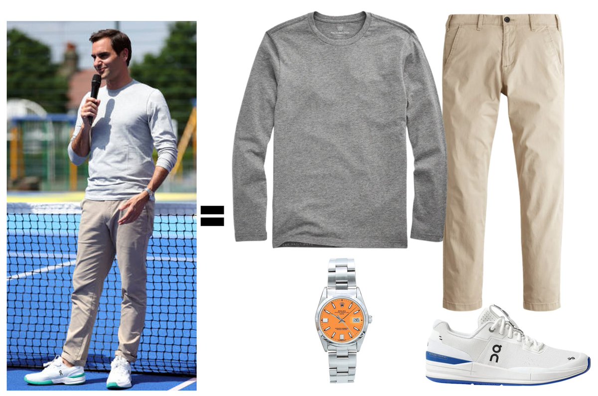 roger federer casual wear
