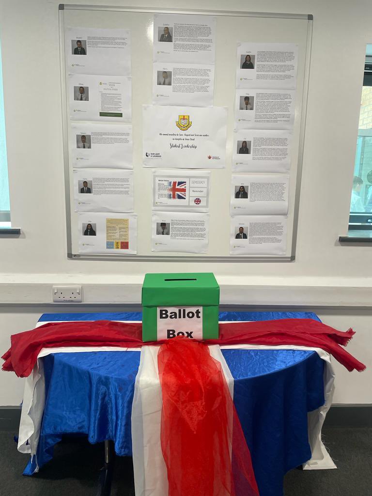 Thank you to everyone who voted today. Now, to count them up! #britishvalues #democracy #headboy #headgirl