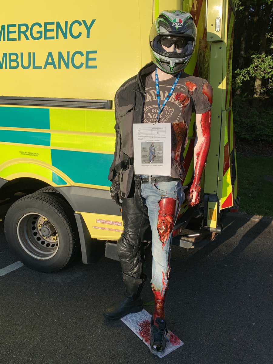 OFFICIALWMAS's tweet photo. Colin decided that it was too warm to wear his leathers, opting for a t-shirt, jeans and trainers. In the event of an accident, Colin could become seriously injured....😰

Remember to... #DressForTheSlideNotTheRide https://t.co/rj6i8eDbbw