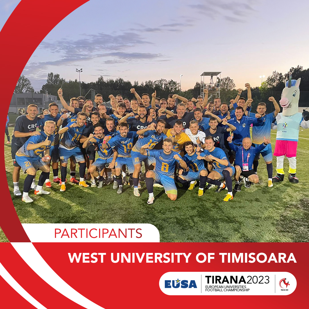 Introducing the dynamic and talented team from West University of Timisoara! 📷Representing their university with pride, these skilled athletes are ready to showcase their passion for football at the European Universities Football Championship.
#EUFC #TeamWestUniversity #Football