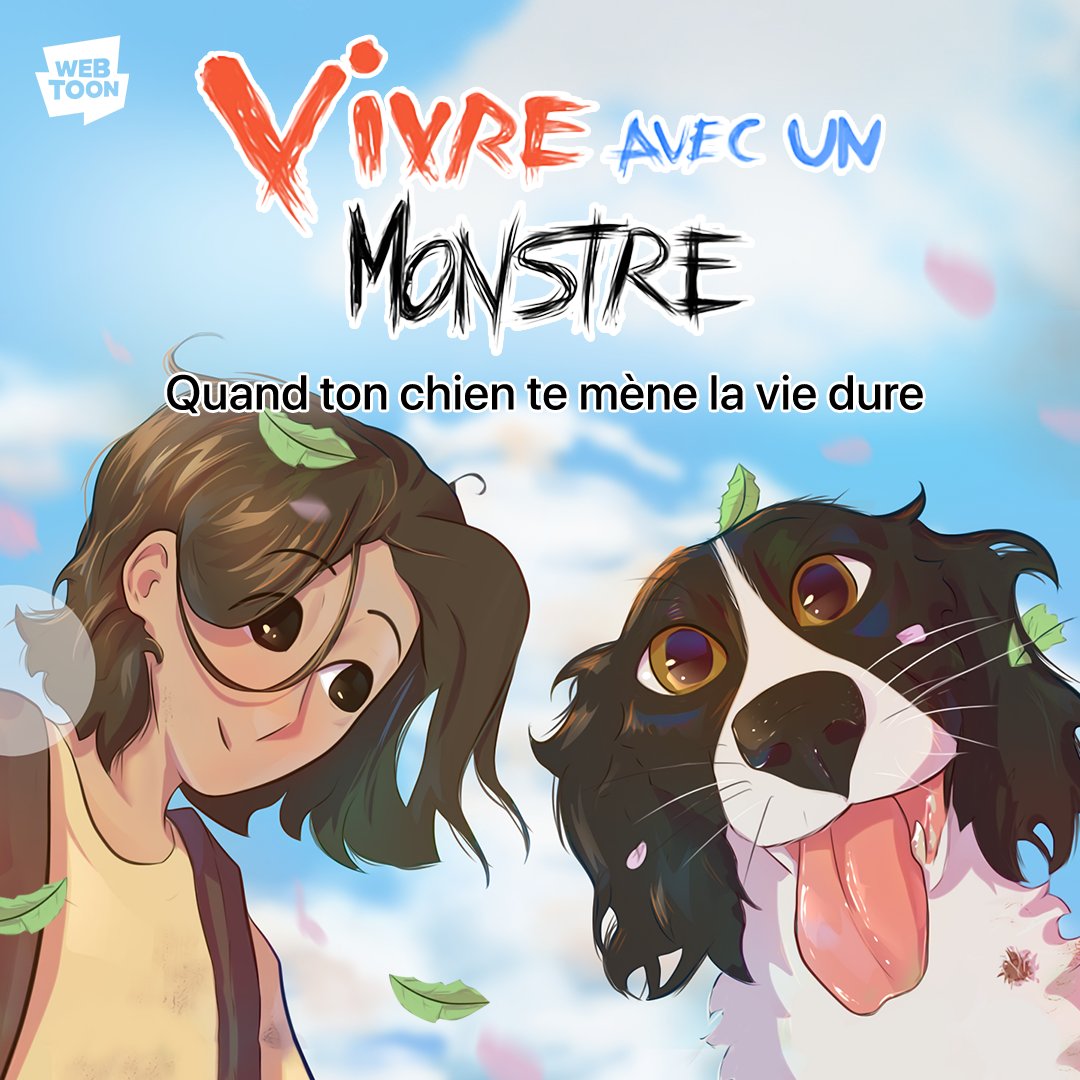 webtoonfrance's tweet photo. Le chien 🐶 = le meilleur ami de l'homme ? Bien sûr mais parfois, ils peuvent devenir de vrais petits monstres... Suivez le quotidien paisible et agité d'une jeune femme et de son monstre... Enfin, de son chien dans Vivre avec un monstre !

#VivreAvecUnMonstre #WEBTOON https://t.co/cn427p1TAO