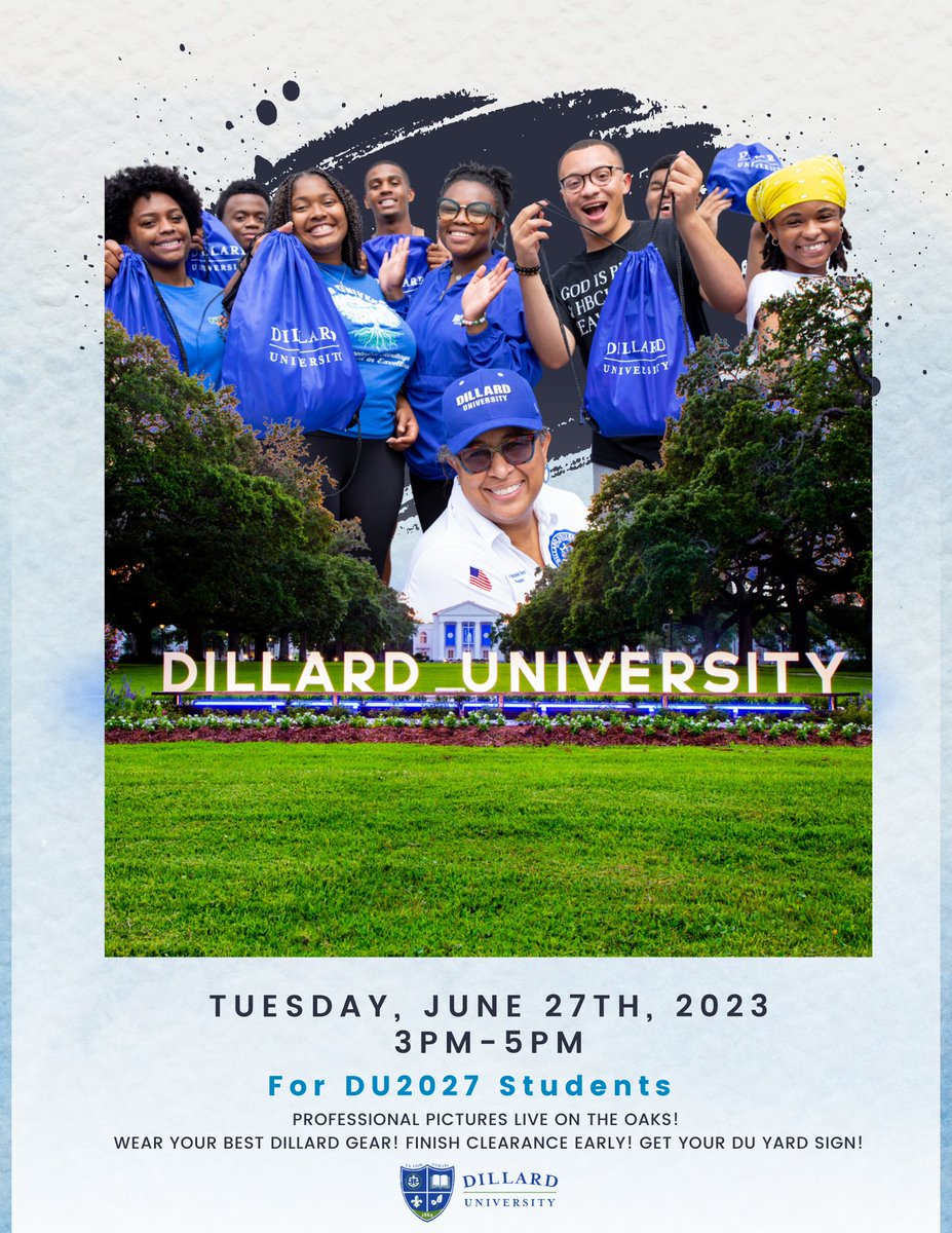 Welcome all our newly admitted Bleu Devils! 
Join us this Tuesday, June 27th @ 3pm CST for Pictures on the Oaks! Get the chance to take professional photos, receive a DU yard sign, and complete the clearance process. Hope to see you there! 
#mydu #du27 #classof2027 #bleudevils