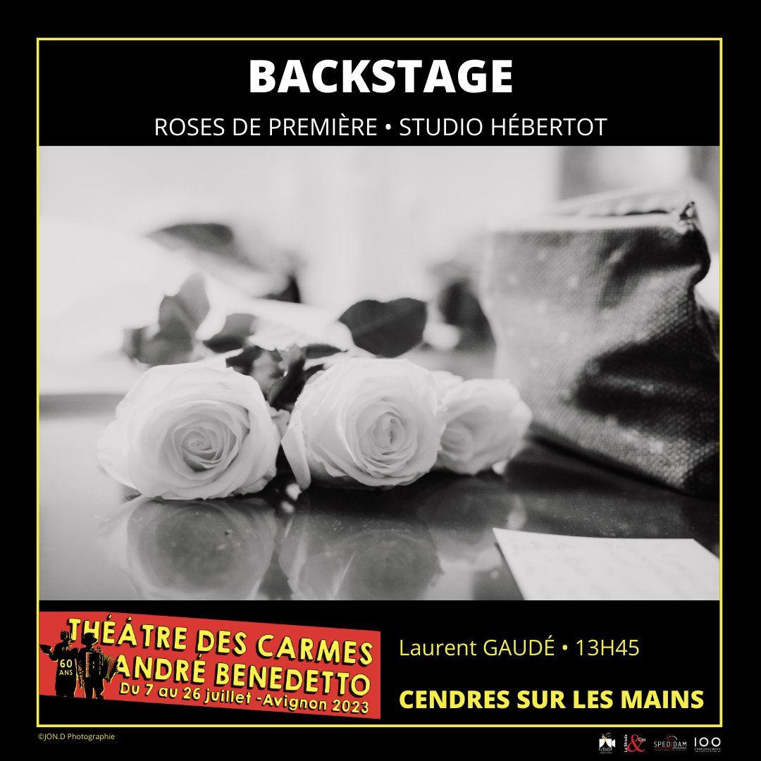 ⭐️KICK OFF 2023 ⭐️ J-15 ⭐️ CENDRES SUR LES MAINS • Laurent GAUDÉ
🥹 09.2021 • Roses de 1ère au @StudioHebertot 
---
🎭😁13h45 du 7 au 26 juillet au @TheatreCarmes😁🎭
📌 vostickets.net/THEATRE_DES_CA…
--
Presse & Diff : La Strada & Cies
Soutien : @Spedidam