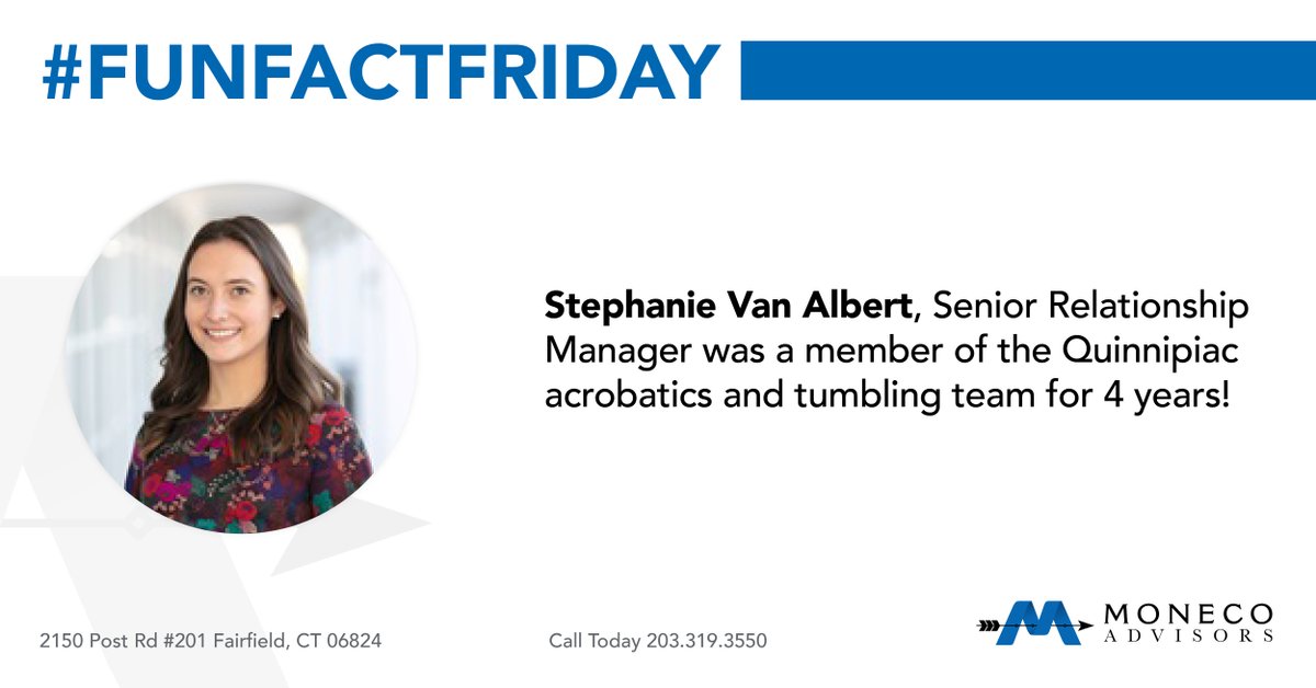 Check out Stephanie Van Albert on #FunFactFriday #TeamMONECO