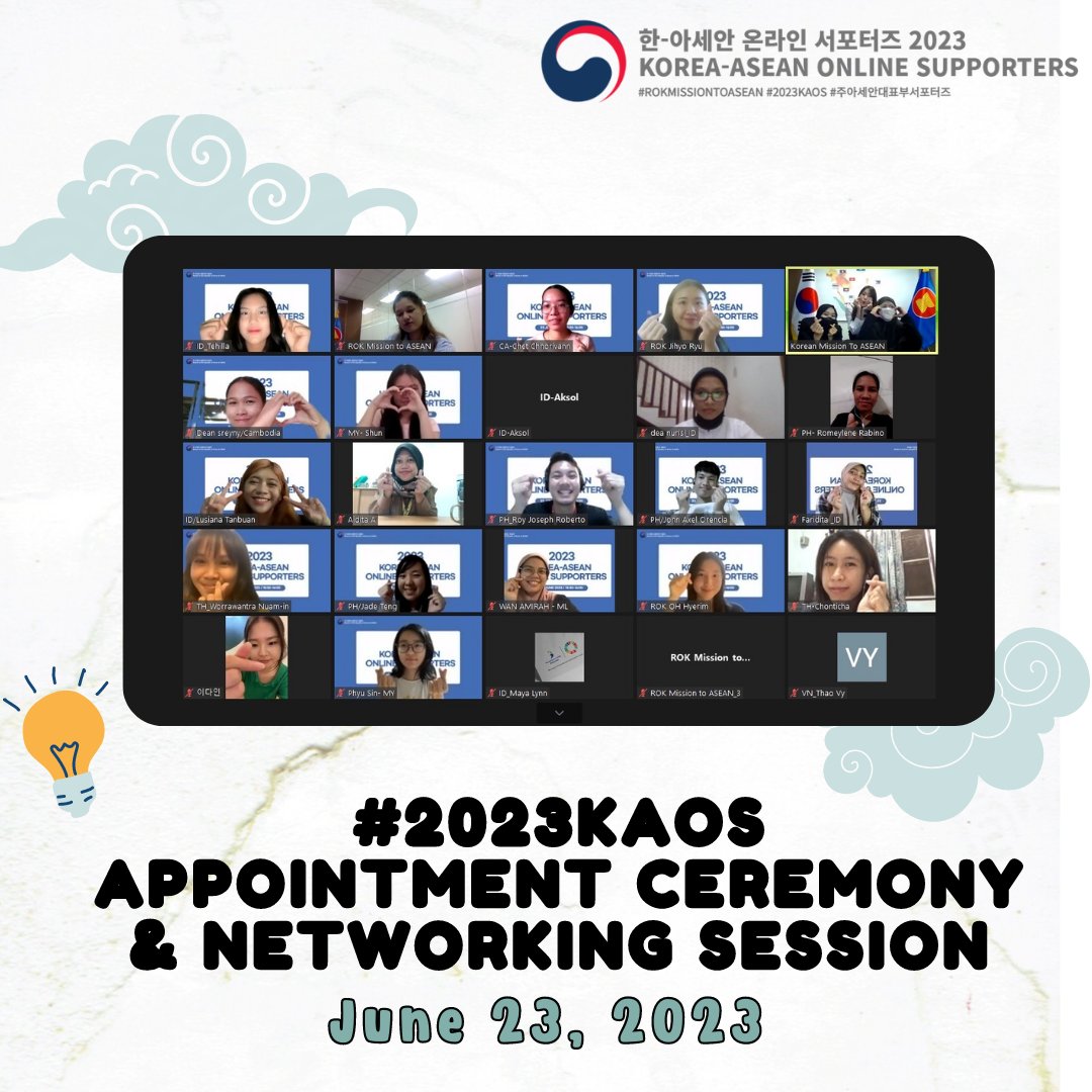 sanniebestboy99's tweet photo. I feel honored that H.E Ambassador Lee-Jang Keun also participated in the appointment ceremony of 2023 Korea-ASEAN Online Supportersπ
I will always try my best to create interesting content related to Korea and ASEAN!π«
#μ£ΌμμΈμλνλΆμν¬ν°μ¦ #νμμΈμμ¨λΌμΈμν¬ν°μ¦ #2023KAOS https://t.co/D1cXZZPz8S