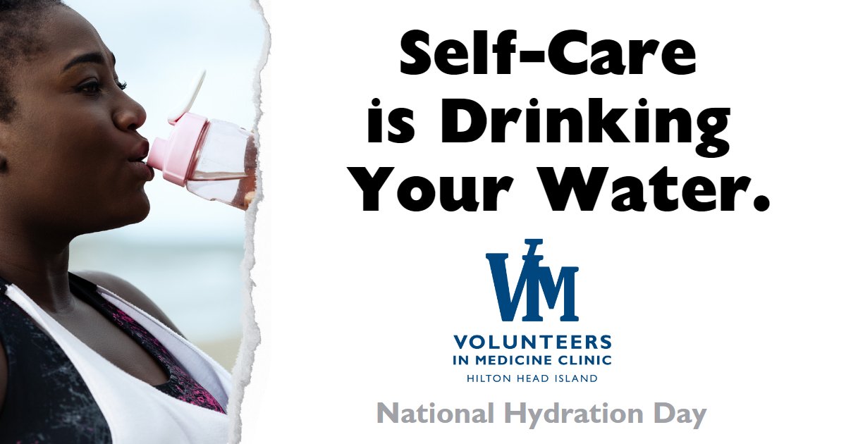It's National Hydration Day - Drink water today and every day - It's good for you!

#vimclinic #VIM #volunteersinmedicine