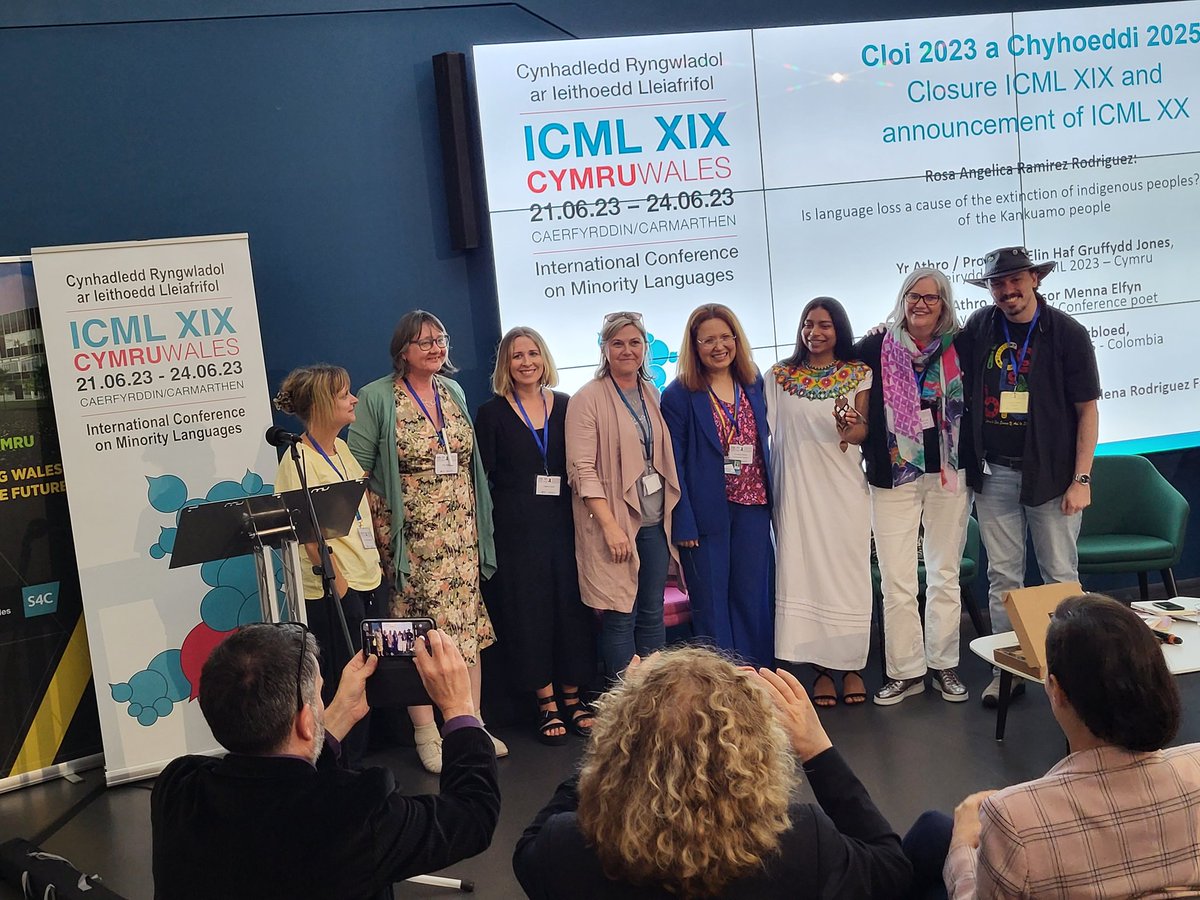 SergiodaSilesia's tweet image. The closing session of the @ICML2023 with Elena Rodriguez Falcon, Rosa Angelica Ramirez Rodriguez, @elinhgj, Menna Elfyn, @EdortaArana &amp;amp; Enrique Uribe-Jongbloed. The next edition of the ICML conference will take place in #Bogotá #Colombia in 2025! See you there😊
