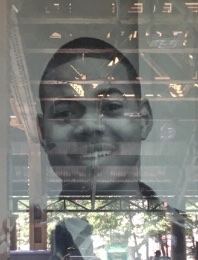 MyValenciaOrang's tweet image. A roughly 10 year old photo of P.O.S. @chancetherapper
in the windows of Harold Washington Library in #chicago #3isthemagicnumber