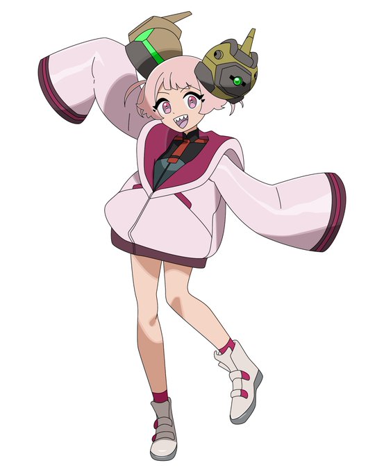 おはこんハロチュチュー! ってなんであーしがこんなことしなきゃいけねぇんだよ!! #水星の魔女  アニポケに出るってきいてナンジャモちゃん描いた