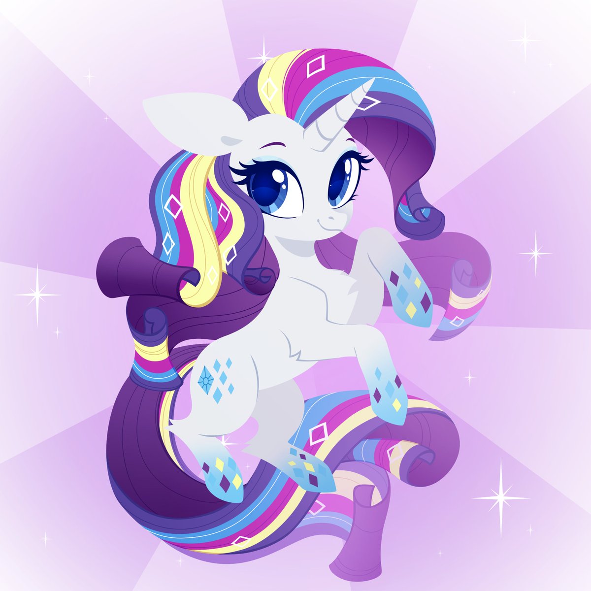 continuing my series of rainbow power ponies! this time it's Rarity c:
#mlp #rarity