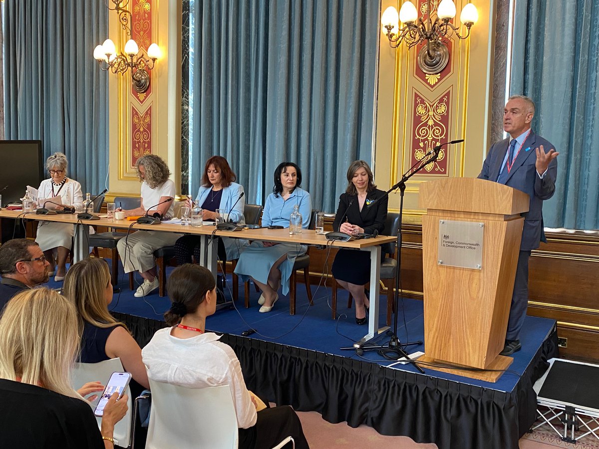 UNICEF_UA's tweet photo. At #URC2023, @UNICEF and @MinSocUA joined stakeholders to discuss how to build a better future #ForEveryChild in Ukraine through #BetterCare reform. Stronger support through integrated social services will help ensure #UkraineChildren grow up in safe and nurturing families. https://t.co/eVFfs9WrBI