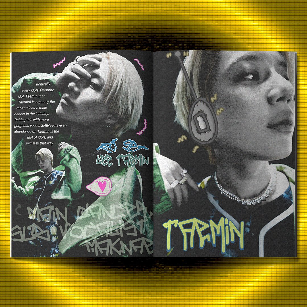 katkenx's tweet image. loosely inspired by 'Jet Set Radio', I did a magazine spread with the recent SHINee 'HARD' teasers! this is one of my favs 💙
#GraphicDesign #magazine #magazinespread #SHINee_HARD #SHINee 💎