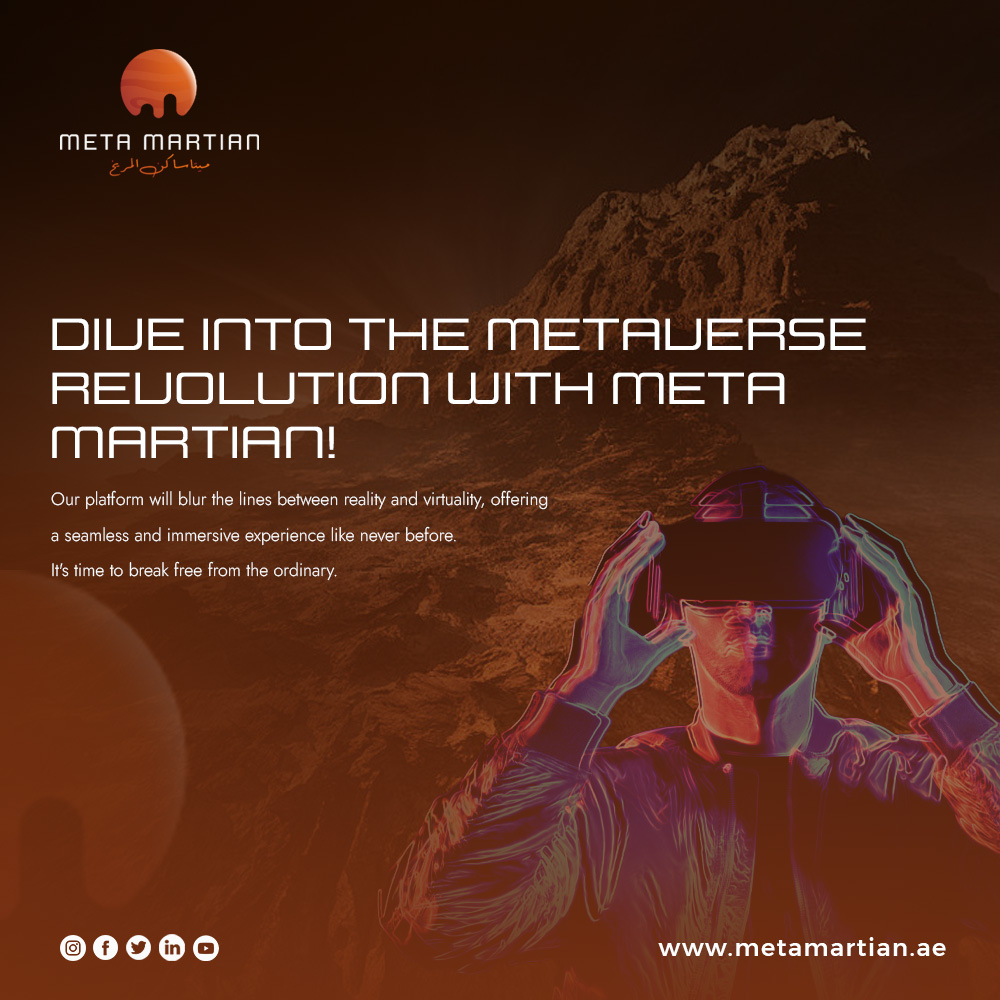 meta_martian's tweet photo. Dive into the metaverse revolution with Meta Martian!

Visit Us now: https://t.co/mm9gyxCeXM

#MetaMartian #worldofmetaverse #dubai #dxb #web3 #UAE #metaverse #crypto #nfts #ethereum #nftart #meta #cryptocurrency #nftcommunity #bitcoin #blockchain #art #nftcollector #eth #opensea https://t.co/7y7d6IFOjE