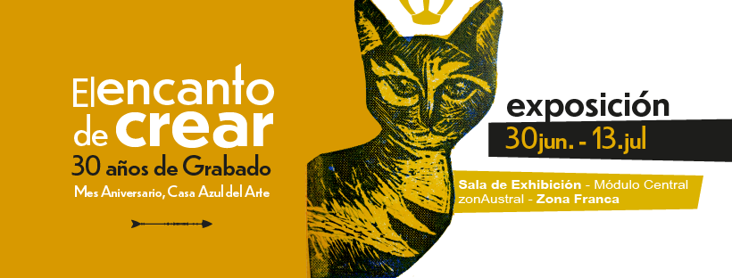 Los invitamos a la Exposición Aniversario de Casa Azul del Arte: El encanto de crear, 30 años de Grabado. Podrán visitarla desde el 30 de junio al 13 de julio en el salón de exhibición de zonAustral, Zona Franca - Punta Arenas - mailchi.mp/3369597346bf/e… <a href="/munipuq/">PUNTA ARENAS</a> <a href="/culturasmag/">Culturas Magallanes</a>