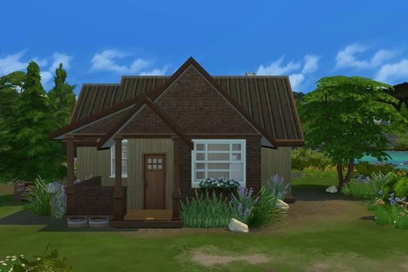 i renovated the #LaSuliPoint lot in #Copperdale! it's a 2 bed/1 bath starter home at §18,921 on #TheSims4Gallery if ya want to check it out!
