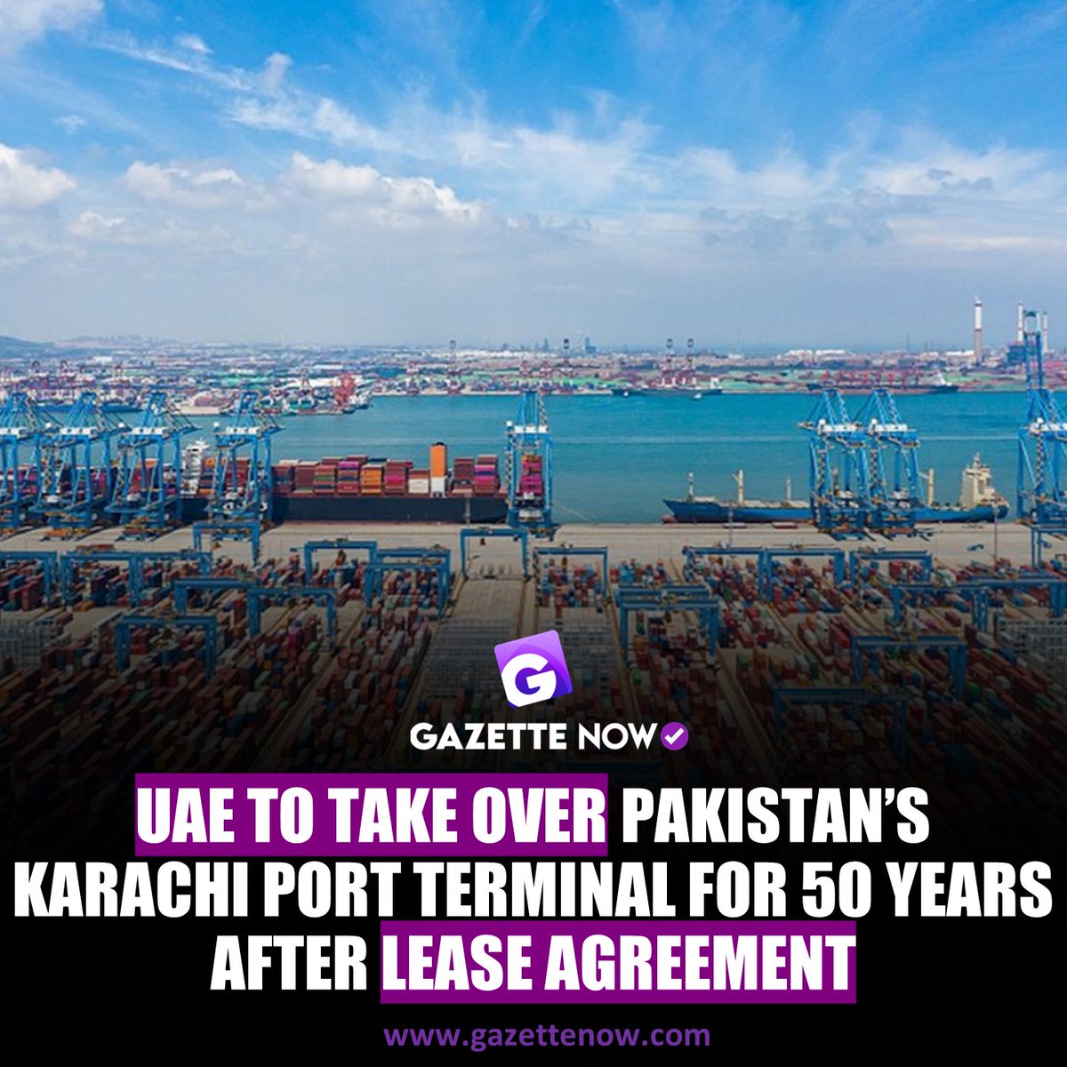 Read More ➡ gazettenow.com/uae-to-take-ov…

#uae #KarachiPortTrust #KPT #leaseagreement #pakistan #gazettenow #businessnow #trendingnow