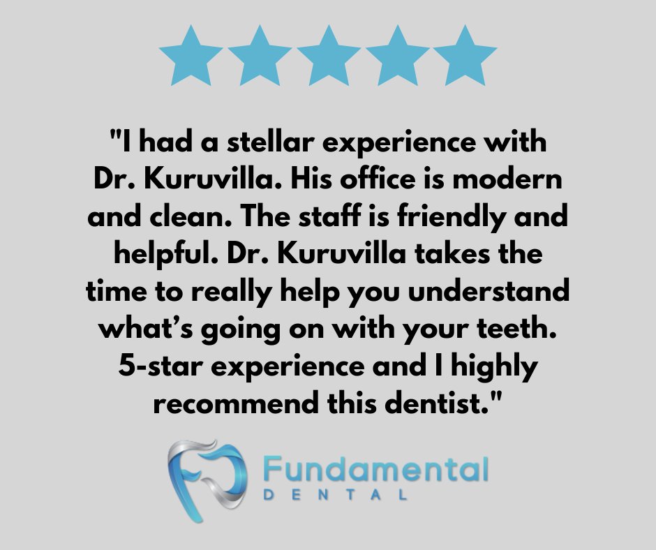 We appreciate all the kind words from our amazing patients! 💙
📞 - (972) 360-0096
💻 - FunDental.com
@fundental1

#FundamentalDental #FunDental #Dentist #Dental #DentistOffice #DentalTreatments #OralHygiene #RootCanals #Crowns #Bridges #Pediatric #DallasMedicalCity