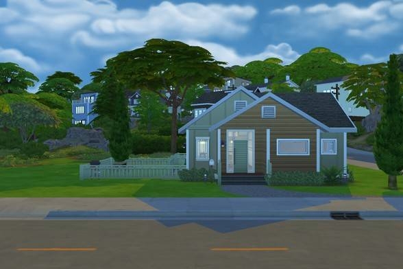 i also woke up and decided to fix the #ParksidePlace lot that i renovated yesterday as it had a bit too much empty space #TheSims4Gallery