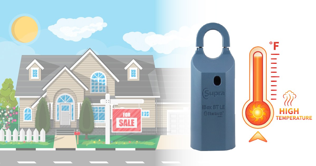 RanchoSoutheast's tweet image. Summer is officially here! While other electronic lockboxes can withstand regular heat, rest assured that your Supra® iBox BT LE will operate normally in temperatures up to 167°F! 
#SupraRealEstate #RealEstateAgent #lockbox