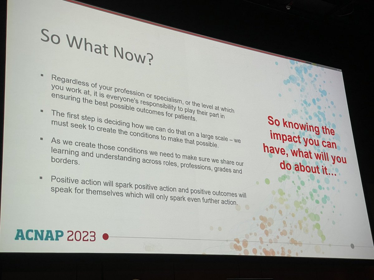 A call from @catherinemross for nurses & AP to have a role in the development of policy & not se their role as implementation only Examples of how @scotgovhealth has included the voice of the workforce in the development of policy #ACNAP2023