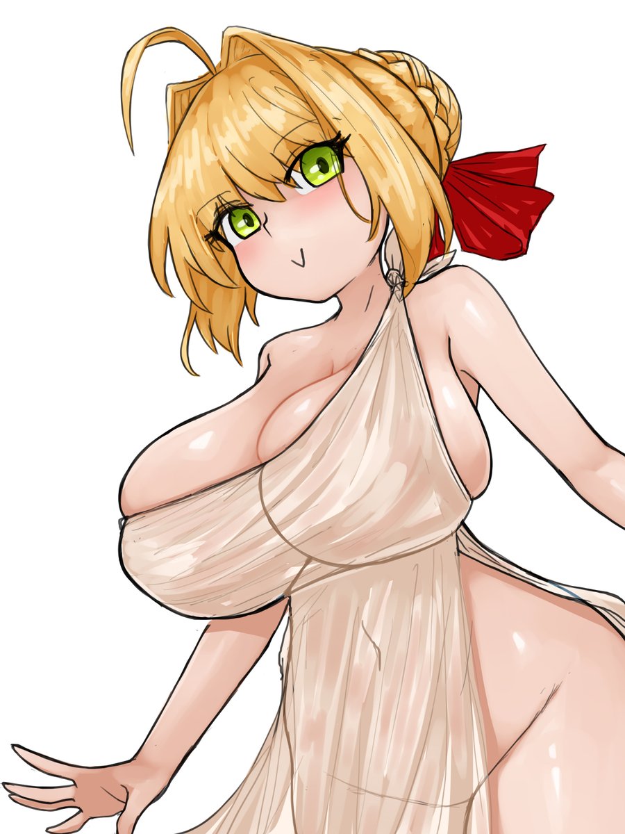 UMU in a dress! If you can call it that.
Maybe more plastic bag than a dress, but she pulls it off!
#FGO #FateEXTRA