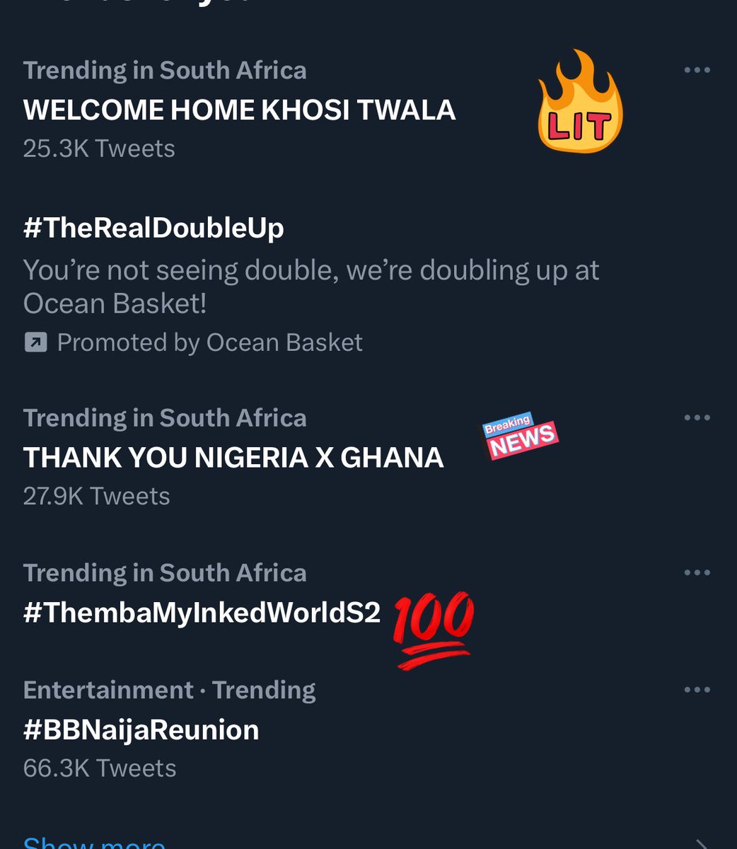 #ThembaMyInkedWorldS2

THANK YOU NIGERIA X GHANA
WELCOME HOME KHOSI TWALA
#KhosiTwala