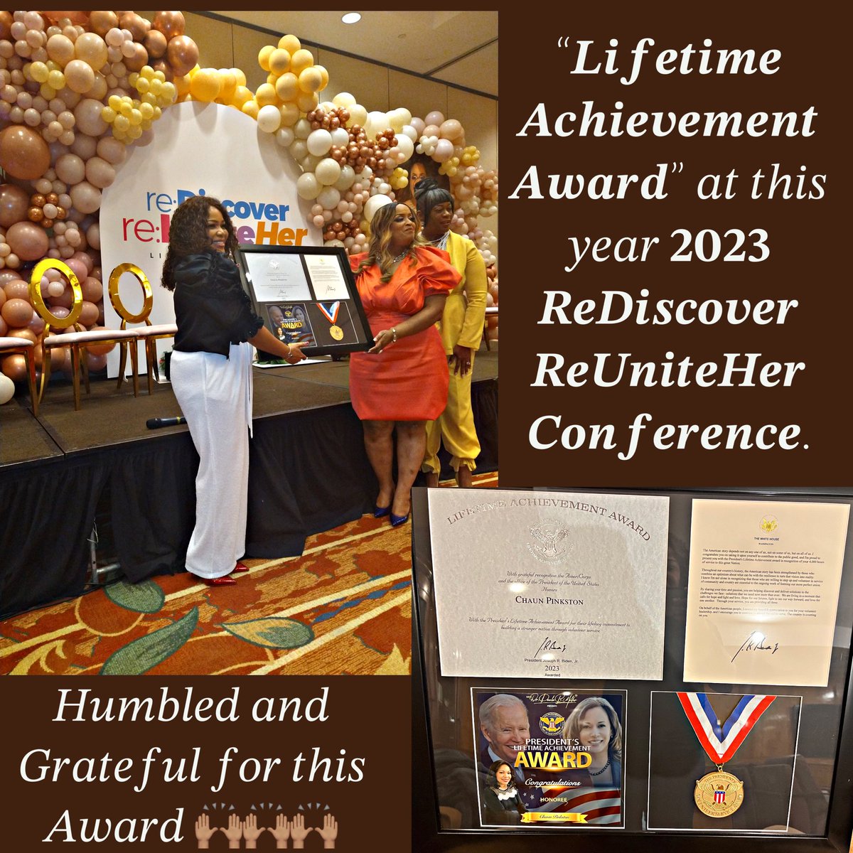 DirectorChaun's tweet photo. 𝑇ℎ𝑎𝑛𝑘 𝑦𝑜𝑢 𝑠𝑜 𝑚𝑢𝑐ℎ ＠JeriGodhigh #lifetimeachievementaward https://t.co/GFZYN2Loqu