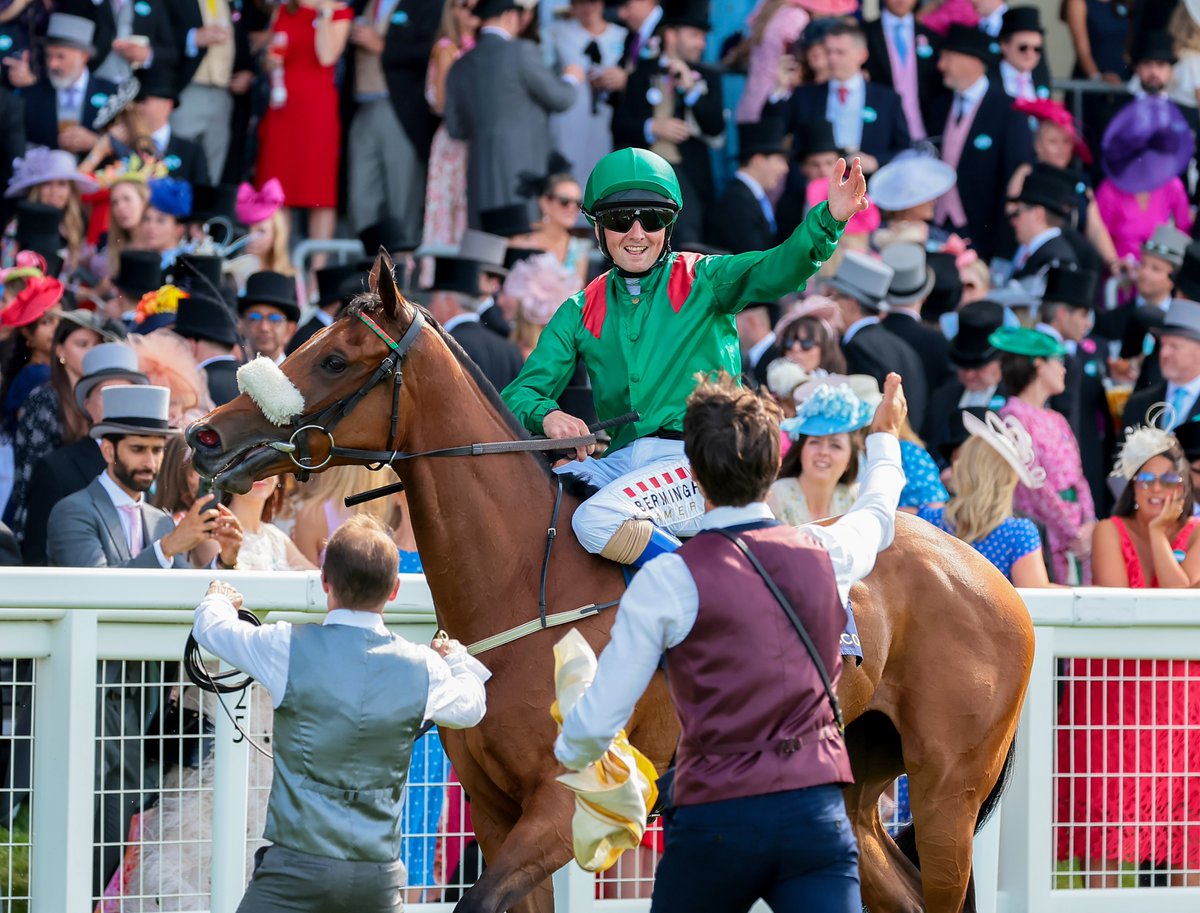 curraghrace's tweet photo. Tattersalls Irish 1000 Guineas winner Tahiyra wins The Coronation Stakes @Ascot 🤩  

Both the 2023 @Tattersalls1766 Irish Guineas winners have gone on to win at Royal Ascot this week 🤩

Congratulations to Dermot Weld, @chrishayes24 and @AgaKhanStuds 

#CurraghTrained https://t.co/6PZZFydIM6