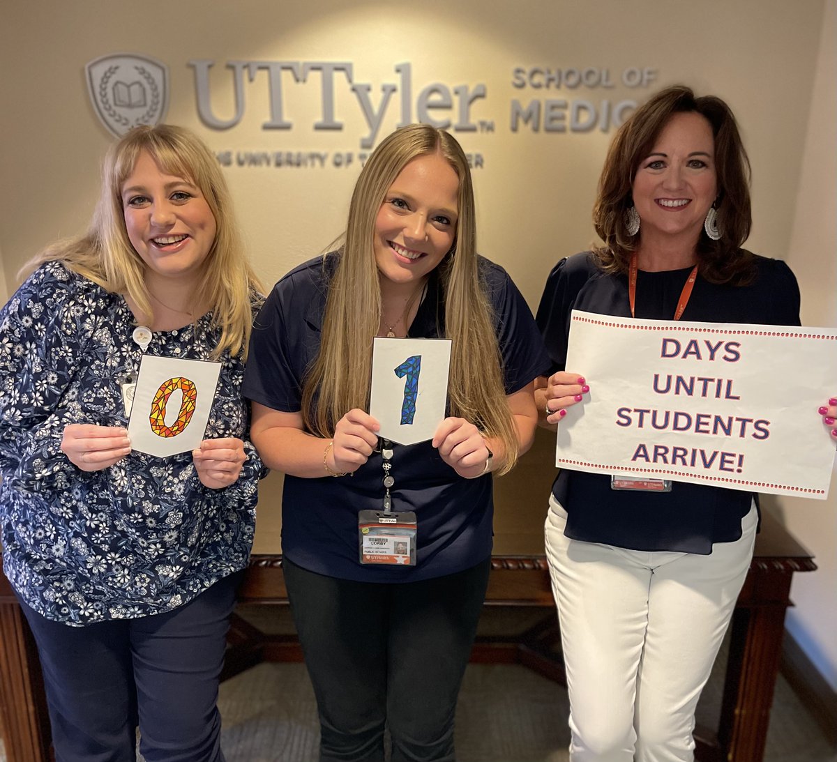 uttylersom's tweet image. We are ready to see you tomorrow for #uttyler School of Medicine welcome week!