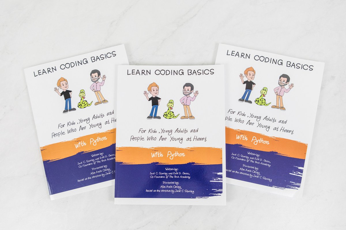 TheTechAcad's tweet image. This book offers a simple and entertaining introduction to computer programming using Python, one of the most popular programming languages worldwide.
Start your coding journey today: bit.ly/ttaBooks
#python #codingforkids #codingbooks