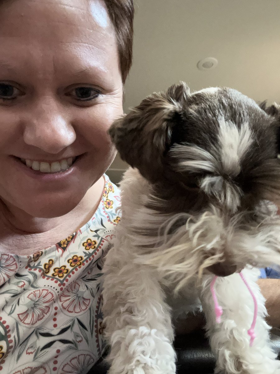 ctw_library's tweet photo. Maui really likes Flora….see her legs sticking out of Maui’s mouth 😳! They are going to be great friends….from a distance! 🦩 🐶 @ctwpanthers #PanthersAtPlay https://t.co/FLvH5ZMTqo