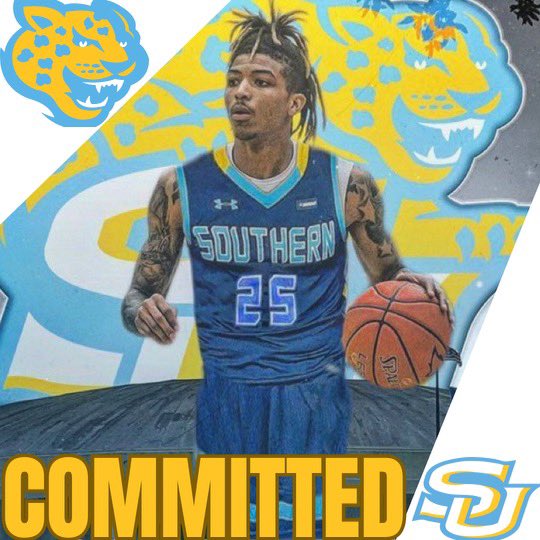 BREAKING NEWS: <a href="/JaguarHoops/">Southern Men's Basketball</a> adds another commitment from
6'2 transfer guard Avontez Ledet of Lamar University from Beaux Bridge, LA! 
Coach Johnson going back to back.
WELCOME TO THE BLUFF! 🩵💛🐆
#ProtectTheBluff #GoJags #ProwlOn
<a href="/LedetAvontez/">TezzzToTurnt….</a>