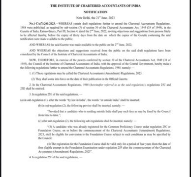 Gazette Notification for #ICAI New scheme issued

#ICAI #icaiexams
