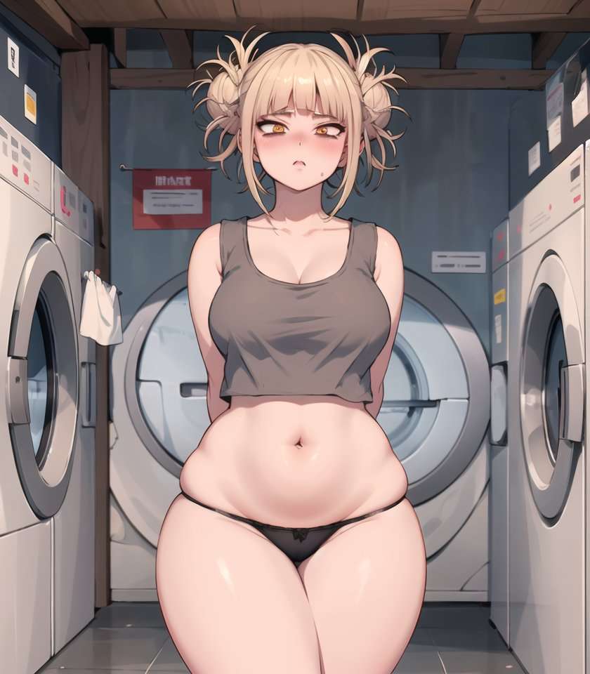 #OpenRP #MVRP #LewdRP #BNHARP 
You see Toga at the laundromat and barely clothed so you assumed she forgot to wash her clothes 
'Oh um hey senpai' 
She blushed a bit seeing you