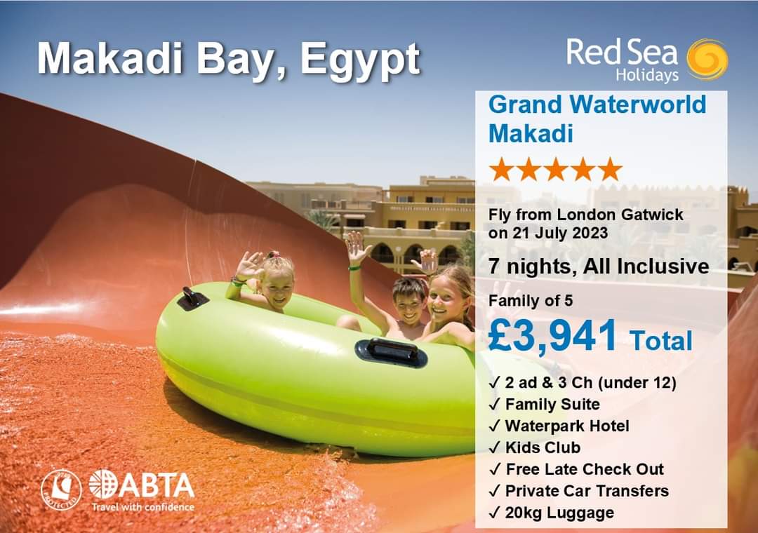 A brilliant holiday for larger families.
friarsholidays@gmail.com 
friarsholidays.co.uk 
#familyholiday 
#Egypt 
#MakadiBay