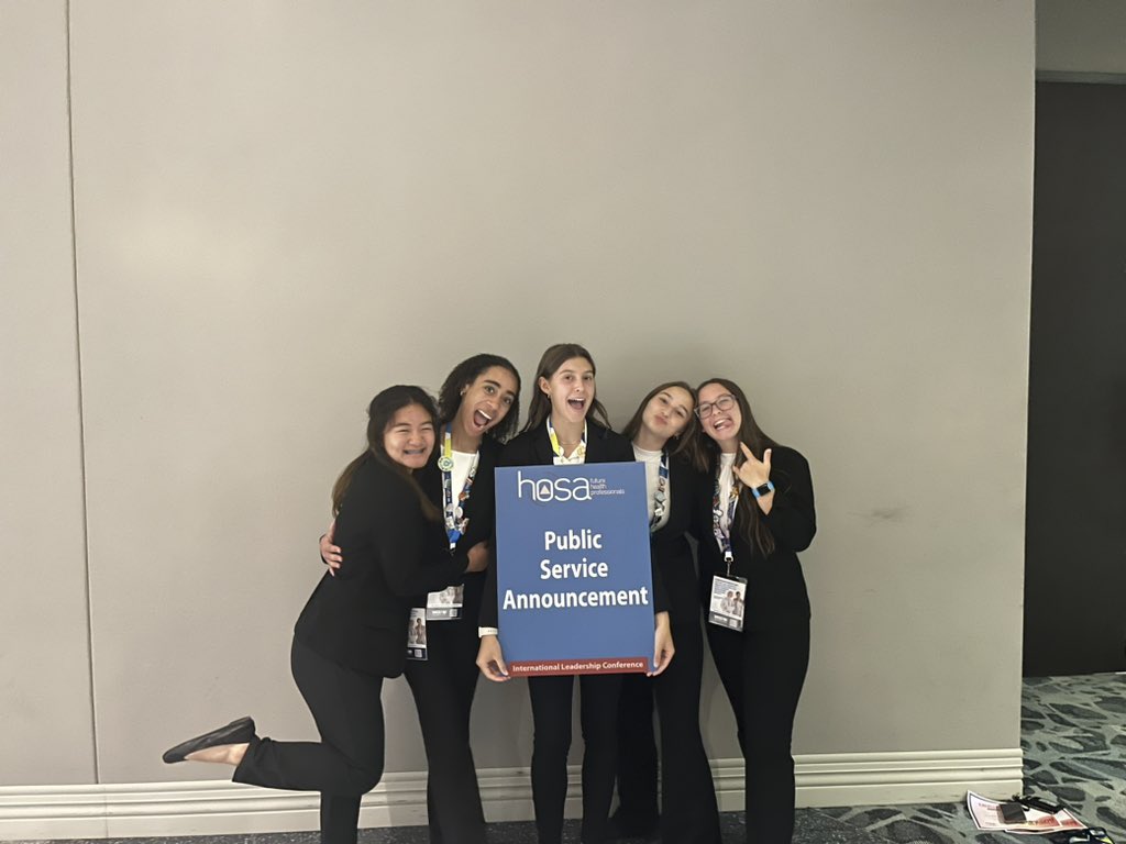 Presentation complete!✅
Results will be announced tomorrow evening. So proud of these 5 young ladies! <a href="/OrioleTweets/">Avon Community School Corporation</a> <a href="/AvonHOSA/">AvonHOSA</a>