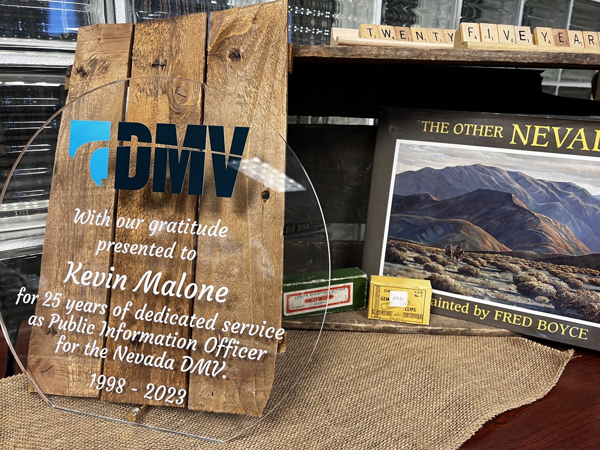 Nevada DMV on Twitter "DMV PIO Kevin Malone retires today after 25