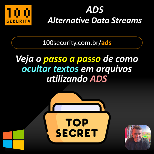 100Security's tweet photo. ADS - Alternative Data Streams @100security #100security #redteam #blueteam #cyber #cybersecurity #purpleteam #pentesting #hacking #pentest #windows #file #ads #hidden #ocultar #esteganografia #hide #streams #datastreams

🌎 https://t.co/8iHZv0hNua https://t.co/8iA4MFE9dC