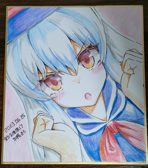 もこけね色紙 名華祭持っていきまーす