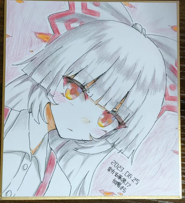 もこけね色紙 名華祭持っていきまーす