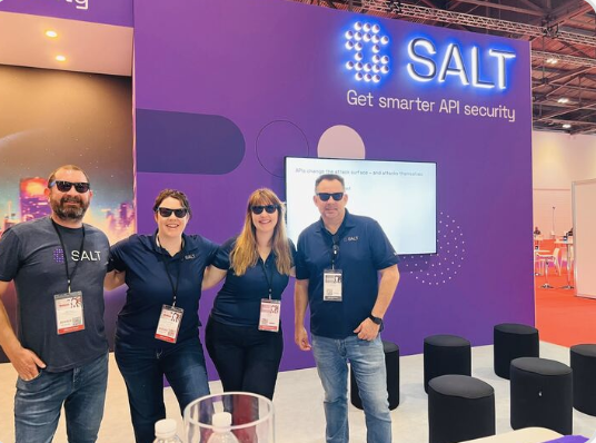 SaltSecurity's tweet photo. It's all in a week's work here at @SaltSecurity From the US Open to Infosecurity London to São Paulo - this team moves! 🏃🧂💜 Join us - we're hiring!  https://t.co/rdPzTYfIML https://t.co/HZIbBzwg3A