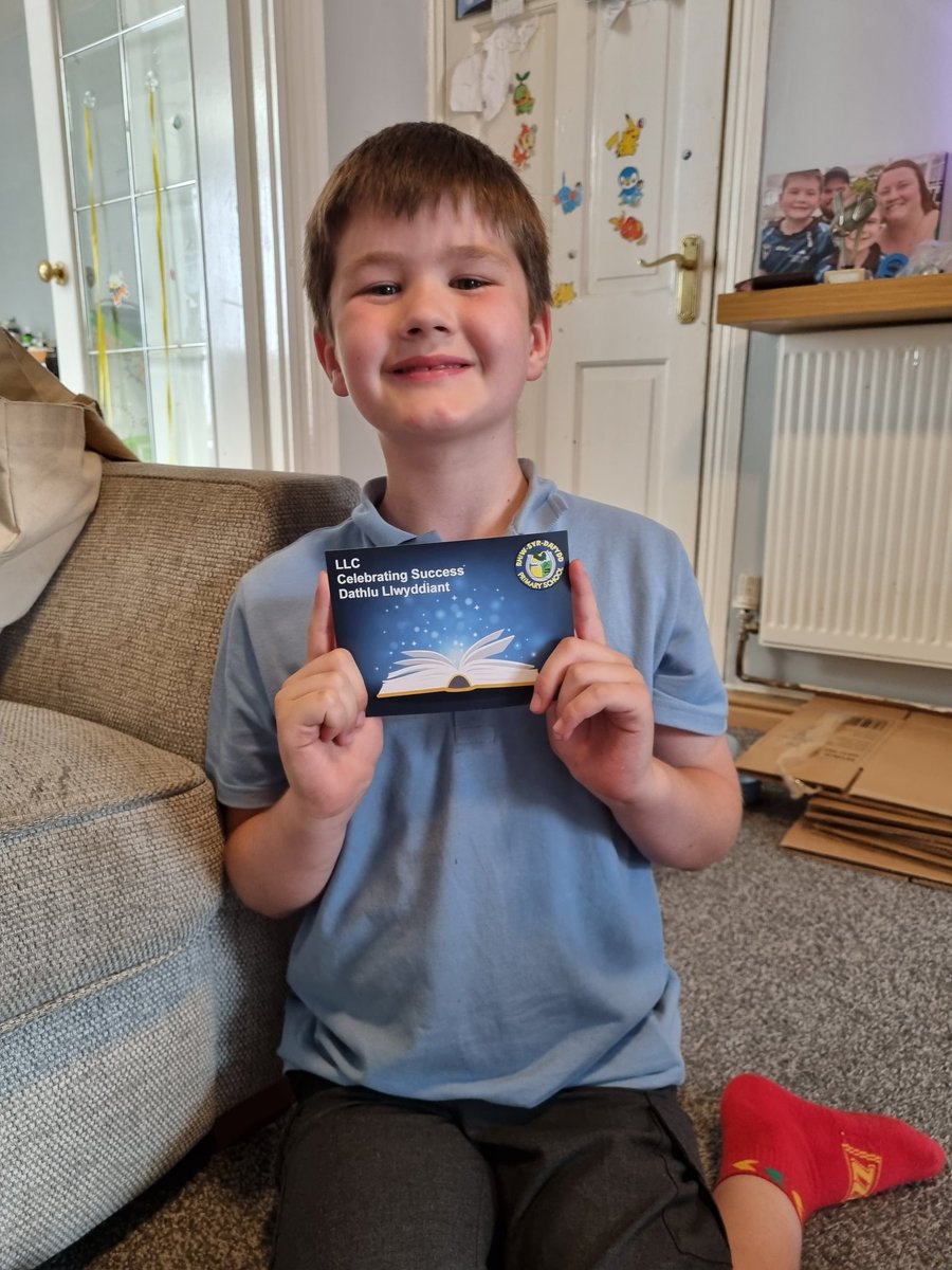 What a week it's been for the Edwards boys. First, Finn had a celebration postcard and then star of the week, and then today, Toby came home with a celebration postcard as well!! 

#smashingit💪🏼 #proudparents 

@scotty0003 @RhiwSyrDafydd @FentonRhifen @thello1974
