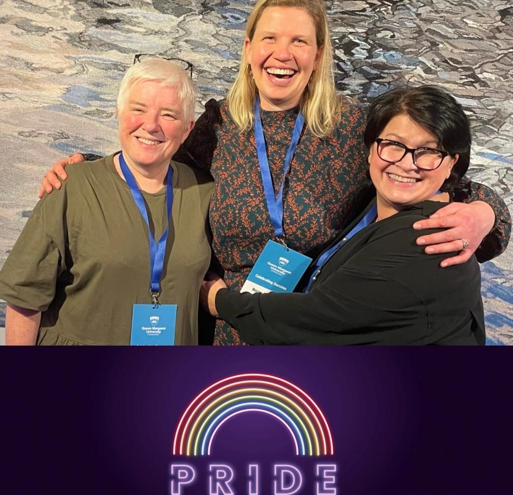 Our wee team is proud to support #pride2023  and our wonderful LGBTQIA+ colleagues <a href="/QMUniversity/">QueenMargaretUni</a>  @DrKarenMMatt <a href="/LauraFregonese1/">@LauraFregonese</a> <a href="/FreedenBecca/">Becca Freeden</a>