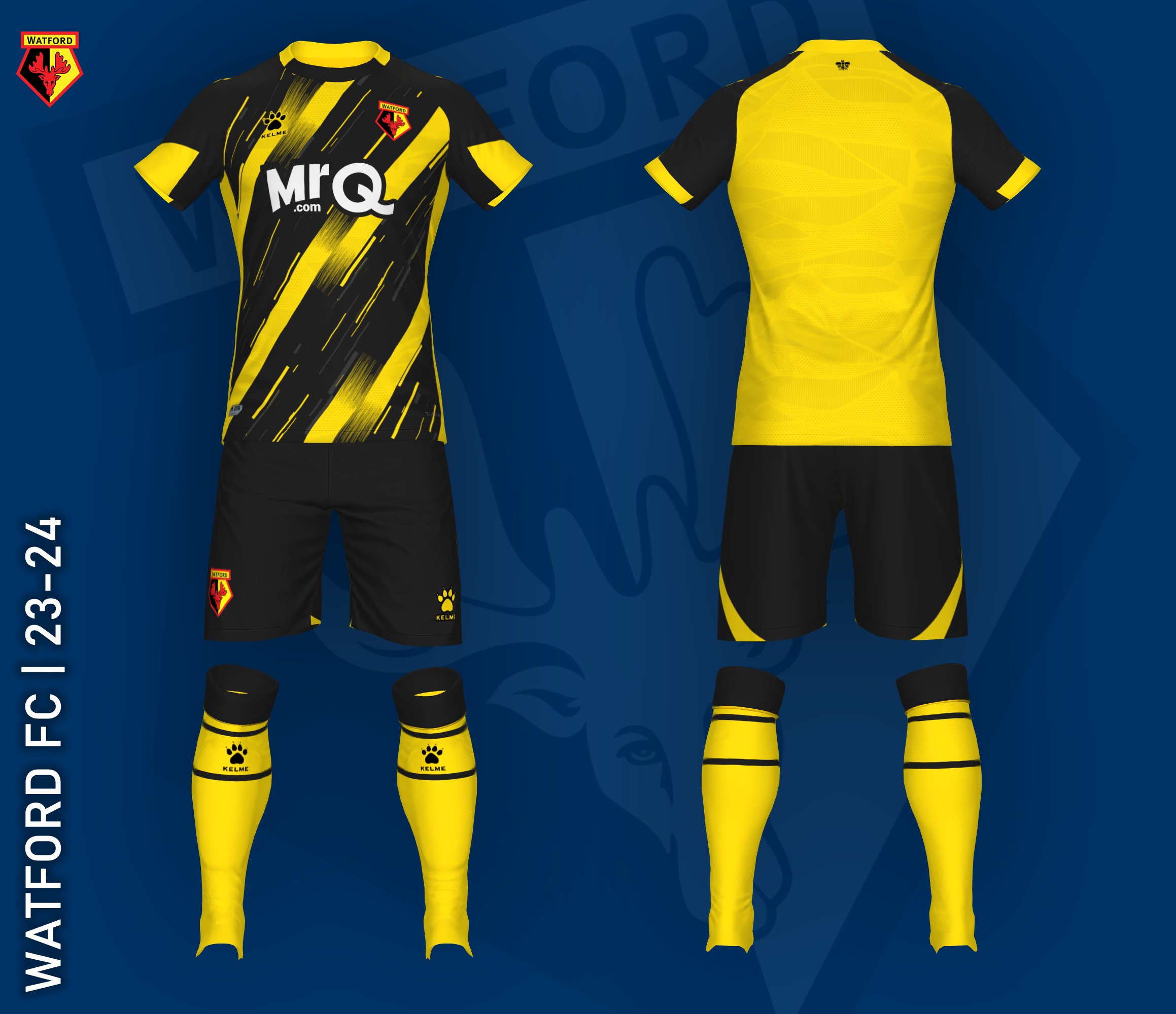 Official: Watford's New Kelme Home Kit For 2023/24! - Watford FC