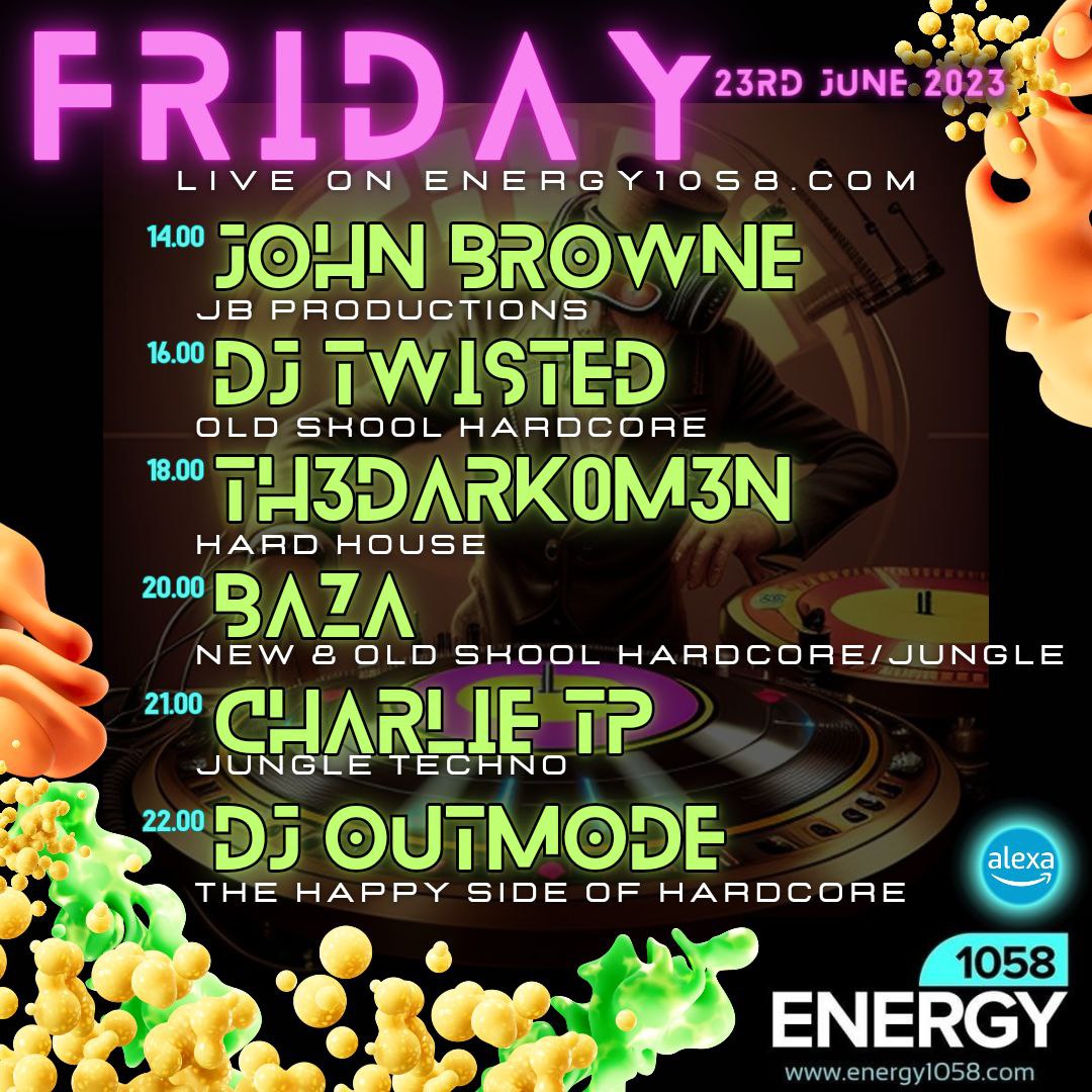 If anyone fancies a bit of this type of music I'm live at 8pm for 1 hour playing a selection of my Vinyl.  

Energy1058.com <a href="/energy1058/">ENERGY1058 ▶️</a>